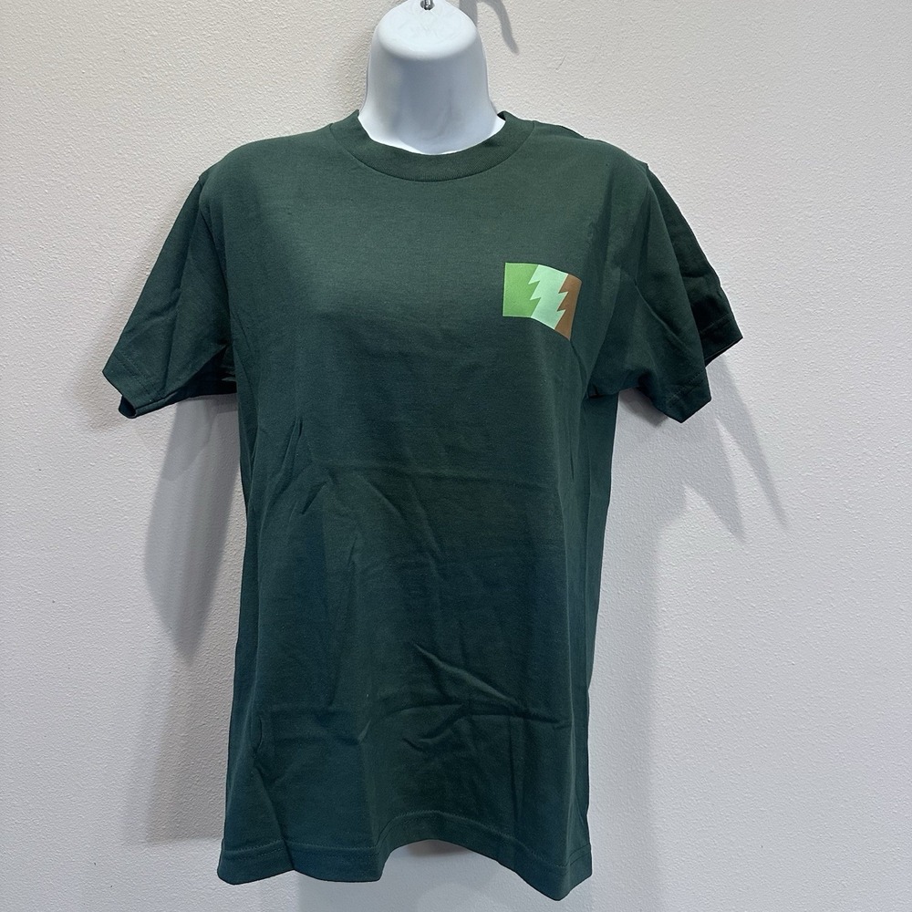 The Hundreds Lightning Bolt Wildfire Tee Forest Green New With Tags Size Small